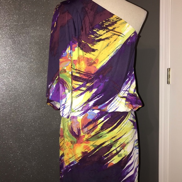 Jessica Simpson  abstract floral dress: M - Picture 2 of 7